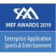 2019 MEF Awards - Enterprise Application Sports & Entertainment Logo